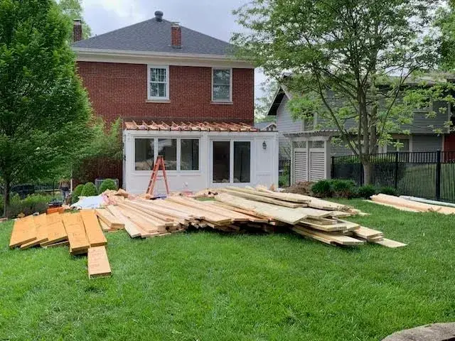 Rear addition, before
