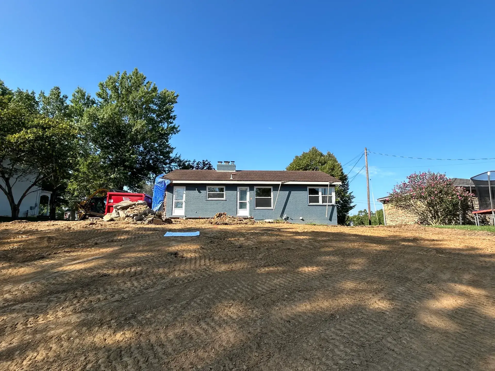 Rear elevation home addition, before
